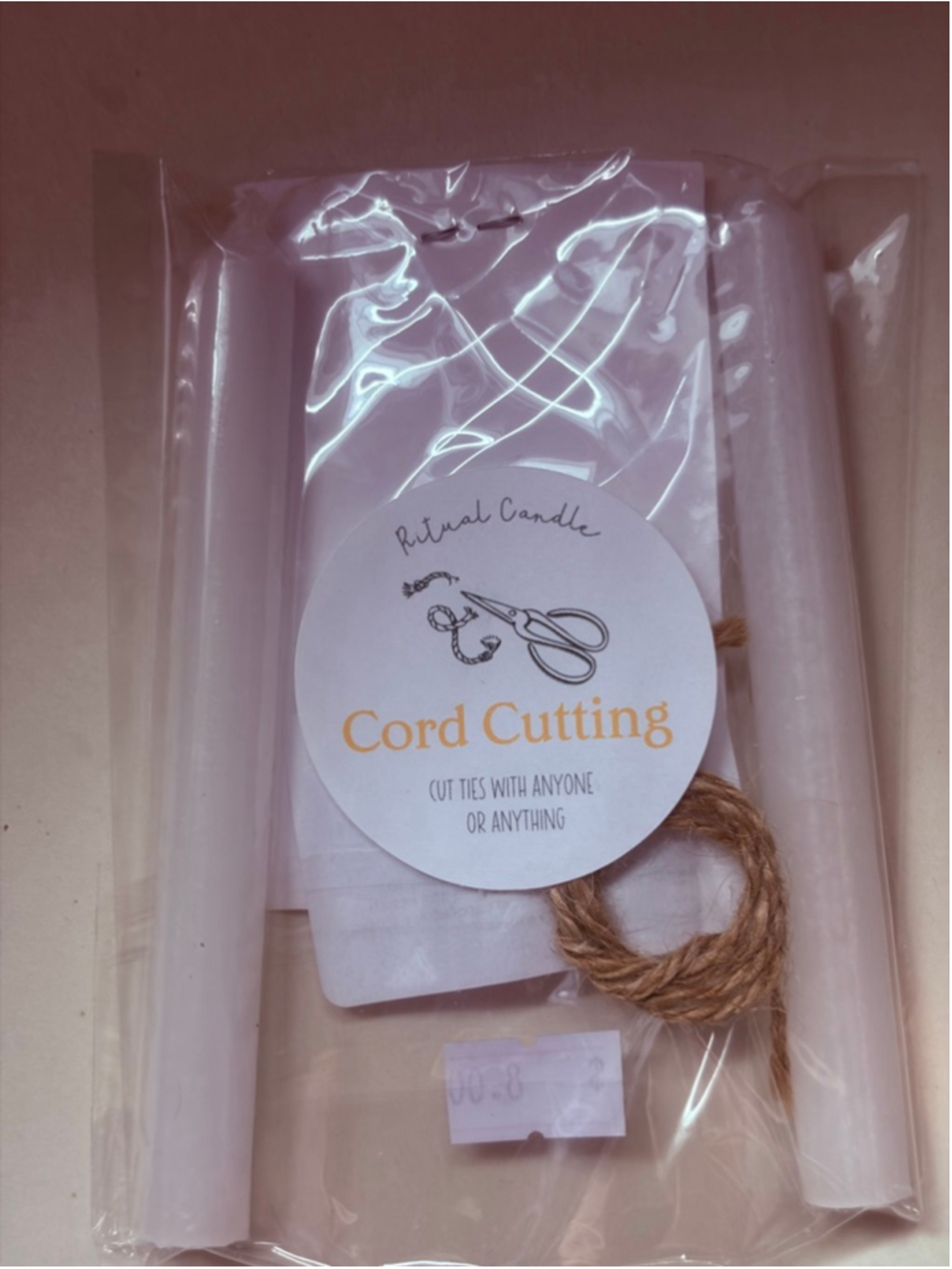 Cord Cutting Ritual Candle Set